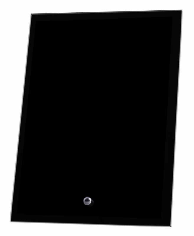 Laser Glass Rectangle Black