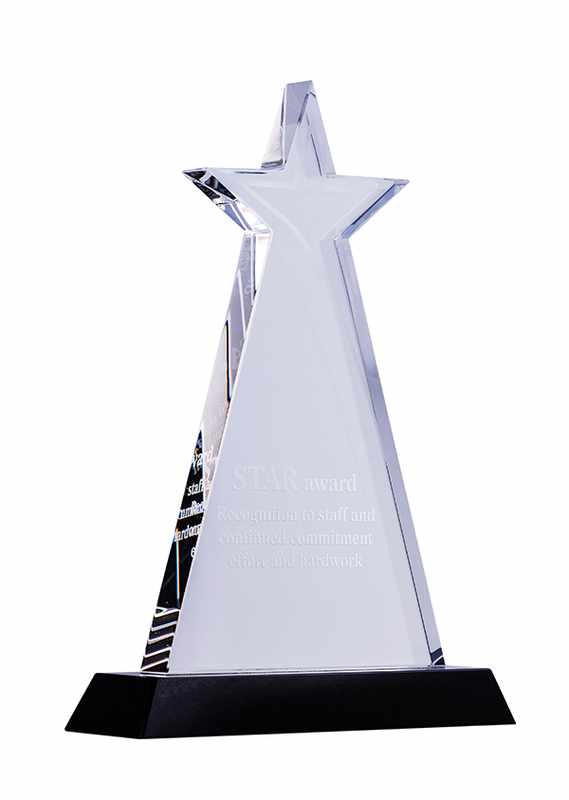 Black and Clear Crystal – Star