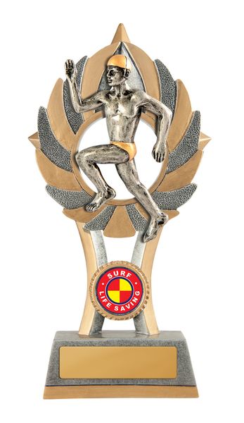 Male Surf Lifesaving Trophy with 25mm Centre