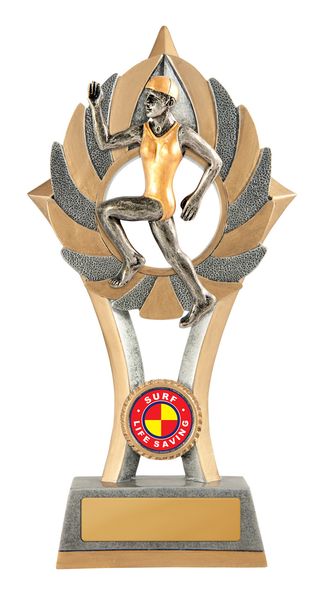 Female Surf Life Saving Trophy with 25mm Centre