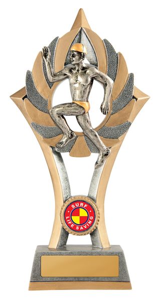 Male Surf Lifesaving Trophy with 25mm Centre