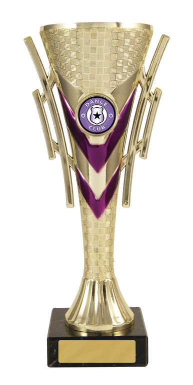 Trumpet Cup Gold/Purple with 25mm Centre