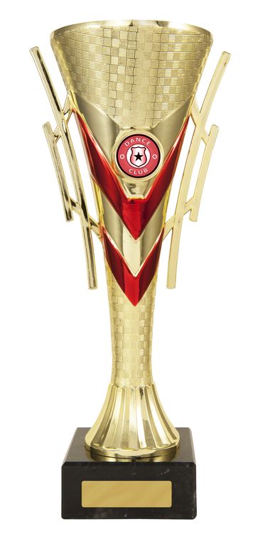Trumpet Cup Red/Gold with 25mm Centre