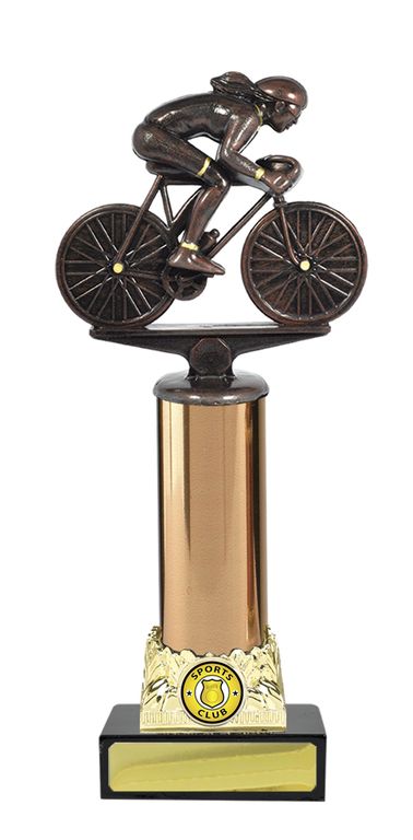 Cycling Trophy with 25mm Centre