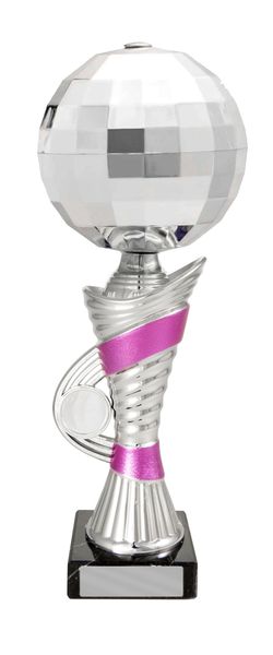 Pink/Silver Opulent Cup with Disco Ball with 25mm Centre