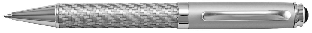 Carbon Fibre Silver Ballpoint Pen