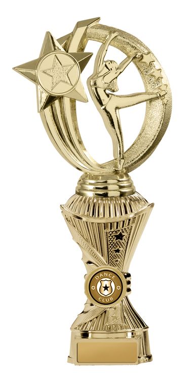 Gold Gymnastics Trophy with 25mm Centre
