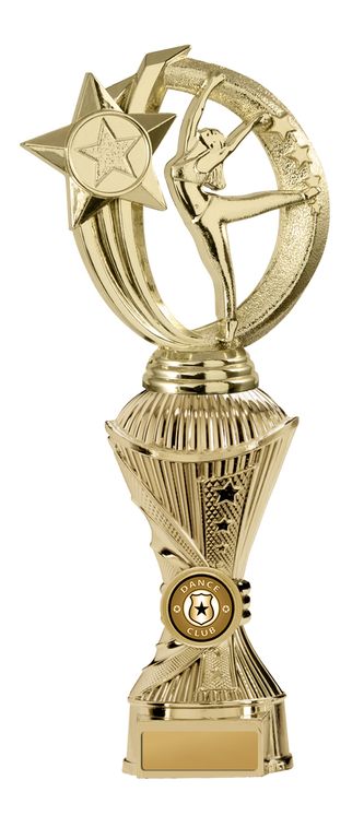 Gold Gymnastics Trophy with 25mm Centre