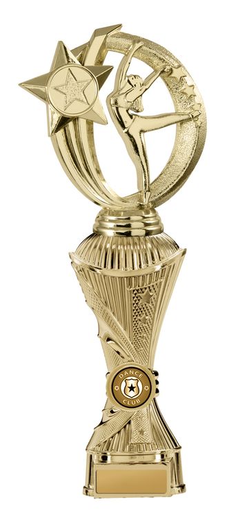 Gold Gymnastics Trophy with 25mm Centre