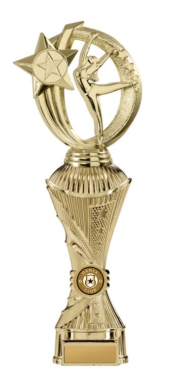 Gold Gymnastics Trophy with 25mm Centre