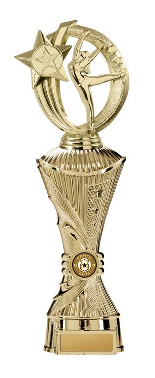 Gold Gymnastics Trophy with 25mm Centre