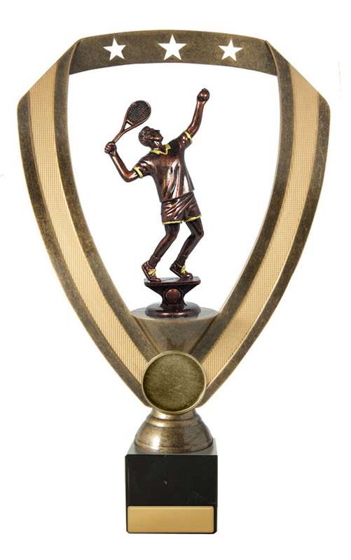 Male Tennis Trophy With 25mm Centre