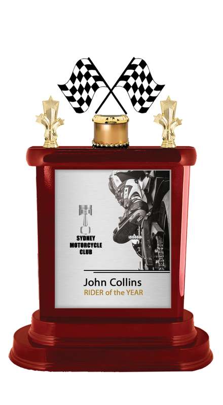 Motorsports Trophy – Large Plate Additional Cost