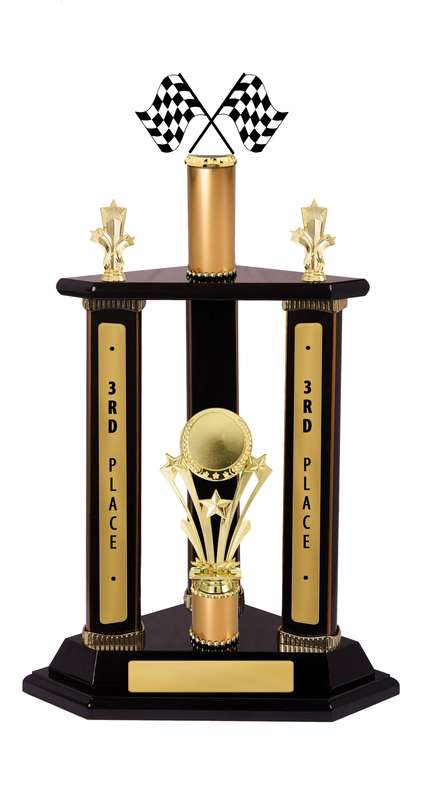 3 Post Motorsports Trophy With 50mm Centre – Large Plates Additional Cost
