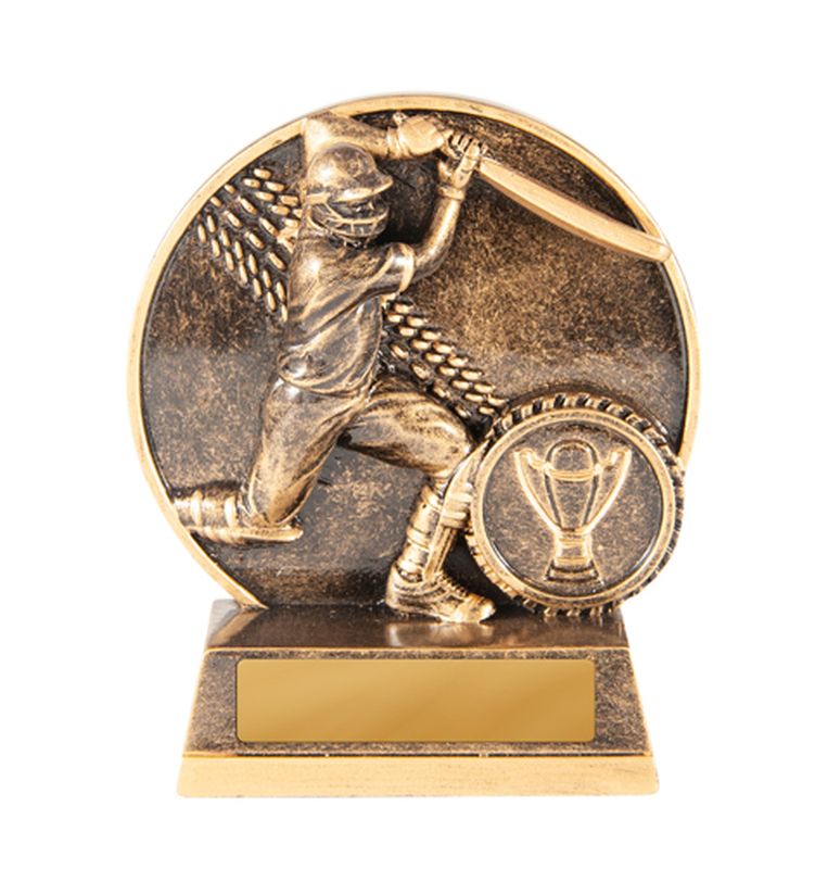 Batsman Cricket Trophy 100mm