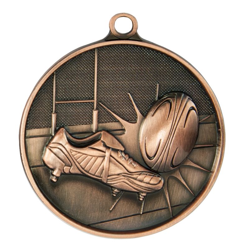 Rugby Bronze Medal 70mm