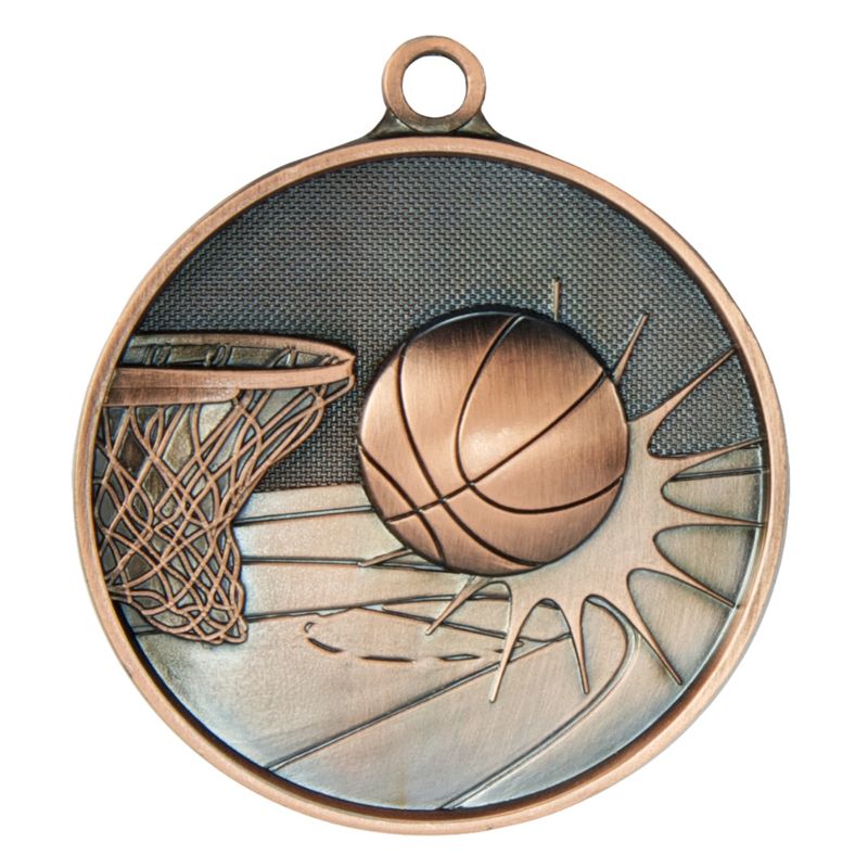 Basketball Bronze Medal 70mm