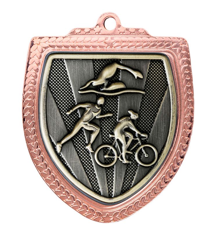 Shield Triathlon Gold Medal 80mm