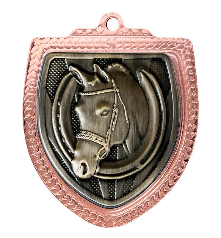 Shield Horses Gold Medal 80mm