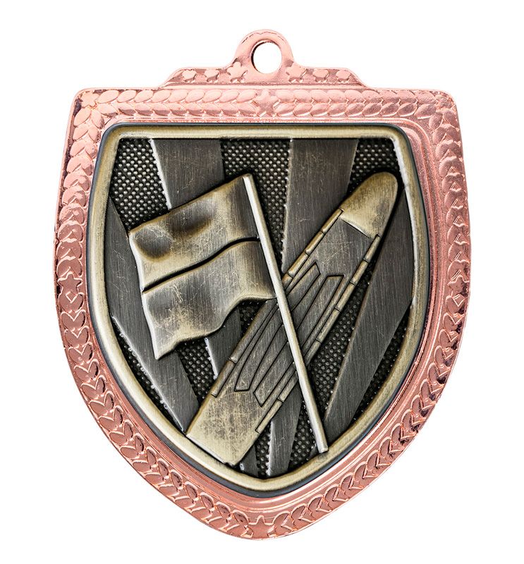 Shield Surf Lifesaving Gold Medal 80mm