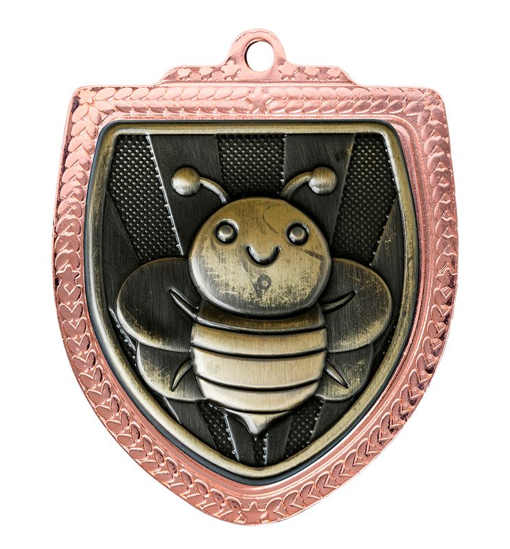 Shield Spelling Schools Gold Medal 80mm