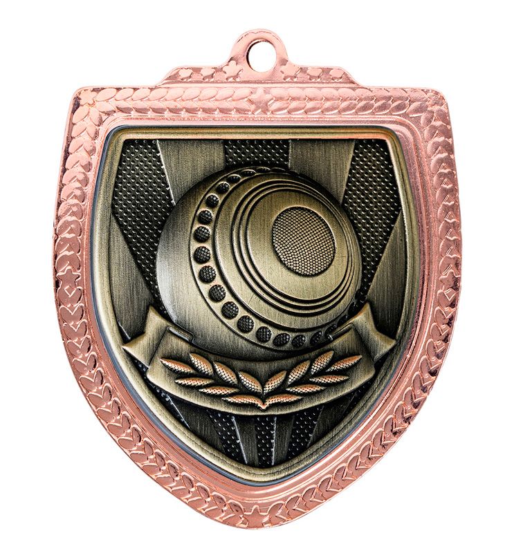 Shield Lawn Bowls Ball Gold Medal 80mm