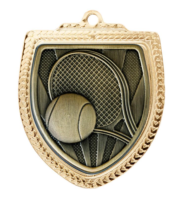 Shield Tennis Gold Medal 80mm