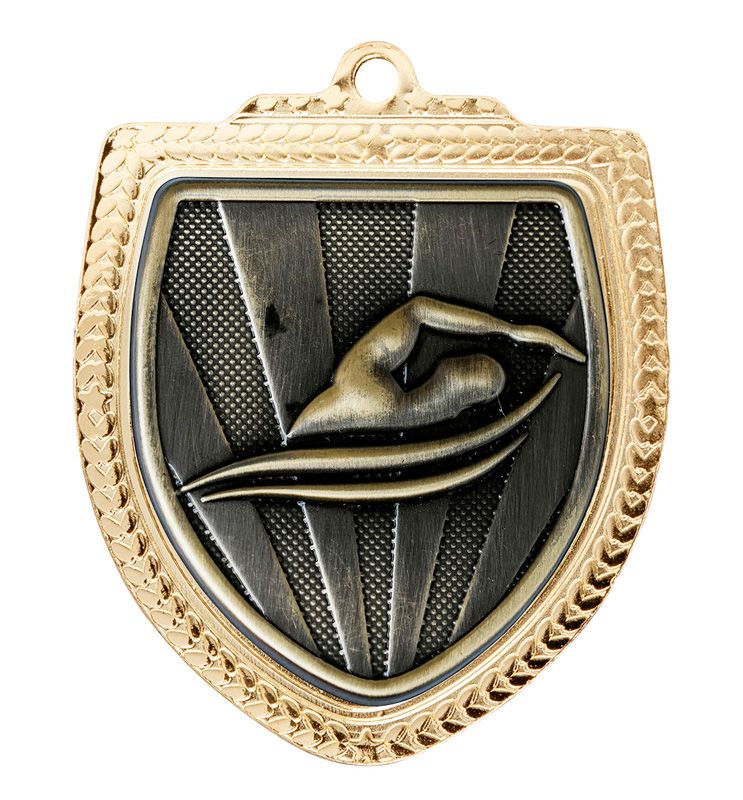 Shield Swimming Gold Medal 80mm