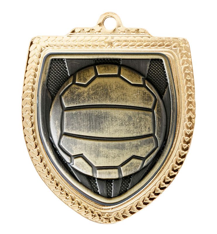Shield Netball Gold Medal 80mm
