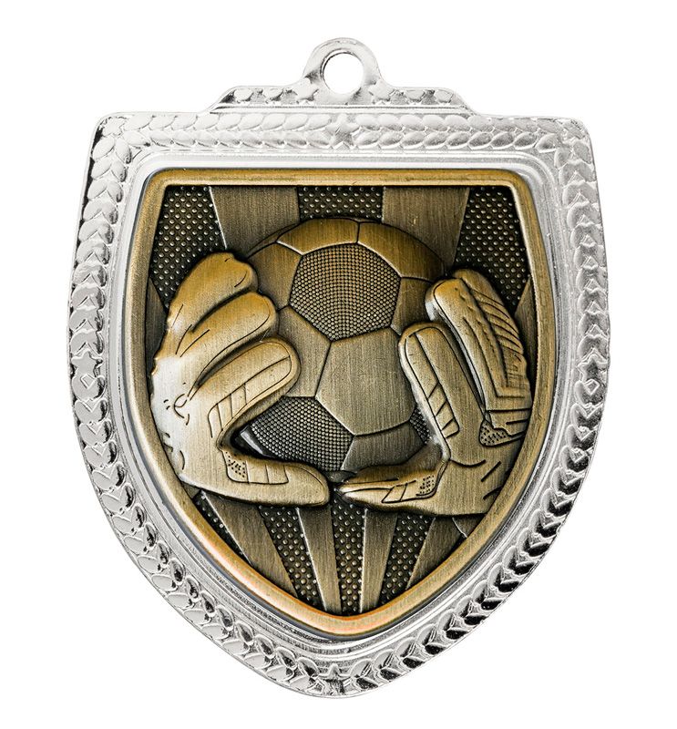 Shield Football Goalkeeper Gold Medal 80mm