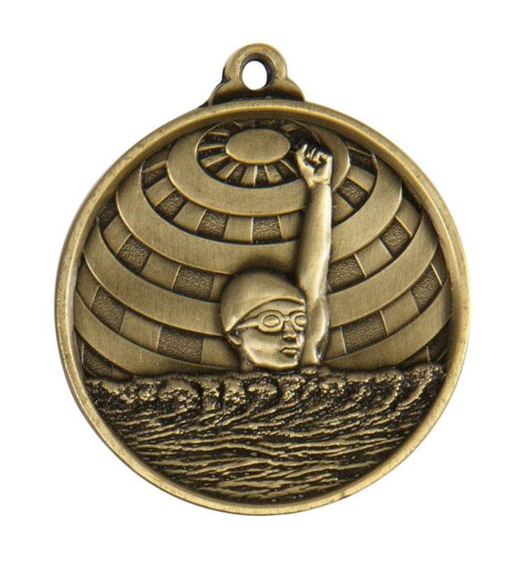 Swimming Bronze Medal 50mm