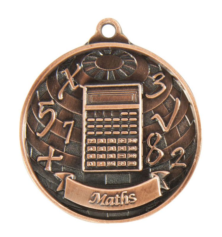 Maths Schools Bronze Medal 50mm