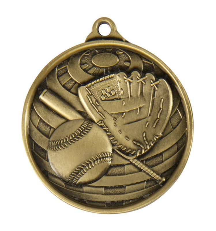 Baseball Softball Bronze Medal 50mm