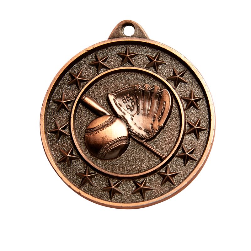 Baseball Softball Bronze Medal 50mm
