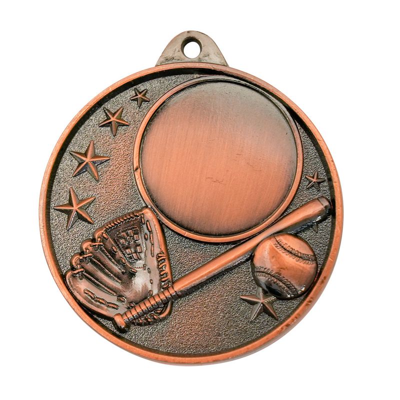 Baseball Softball Bronze Medal 50mm