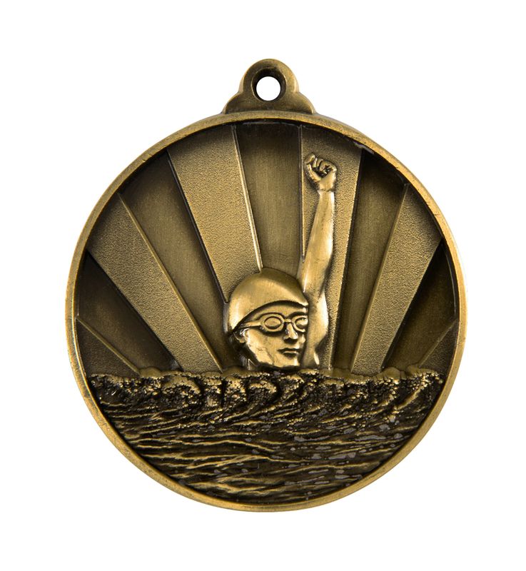 Swimming Bronze Medal 50mm