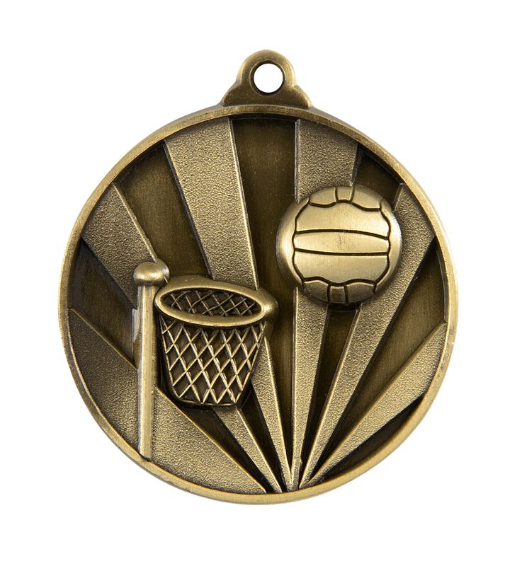 Netball Bronze Medal 50mm