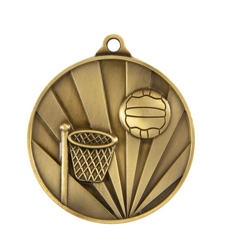 Netball Bronze Medal 70mm
