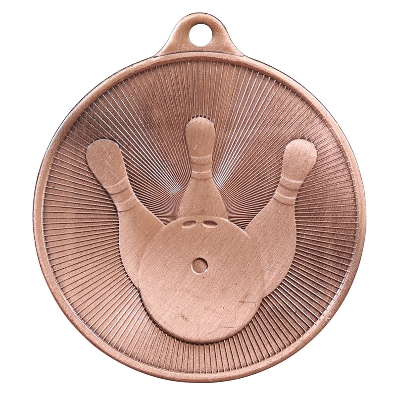 Ten Pin Bowling Bronze Medal 50mm
