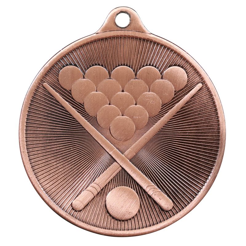 Billiards Bronze Medal 50mm