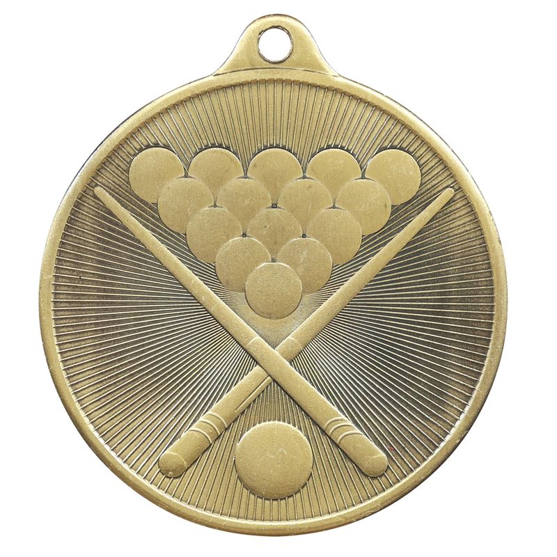 Billiards Bronze Medal 50mm