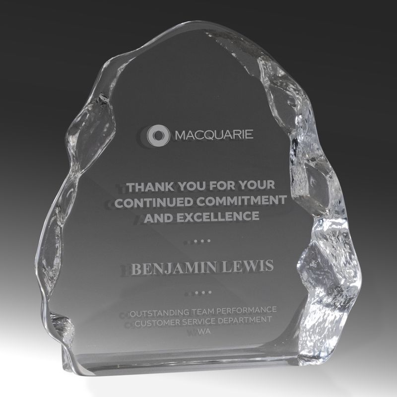 Crystal Mountain Jagged Edge Peak Crystal Award 105mm