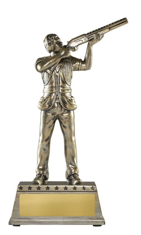Clay Pigeon Shooter Clay Pigeon Shooting Trophy 300mm
