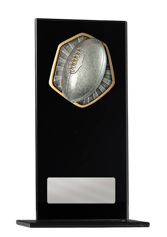 Aussie Rules Glass Trophy 160mm