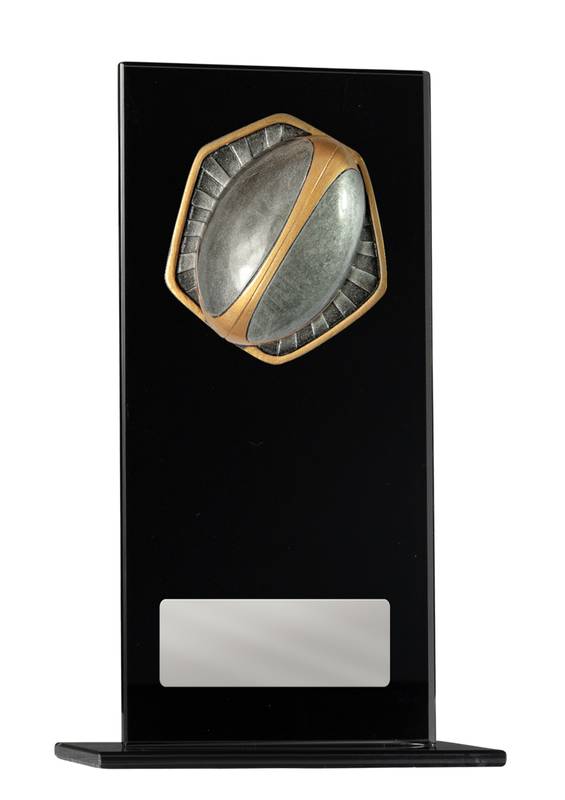 Rugby Glass Trophy 160mm