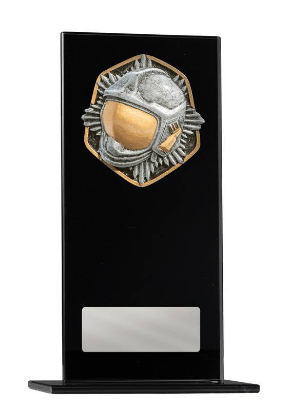 Fire Fighting Glass Trophy 160mm