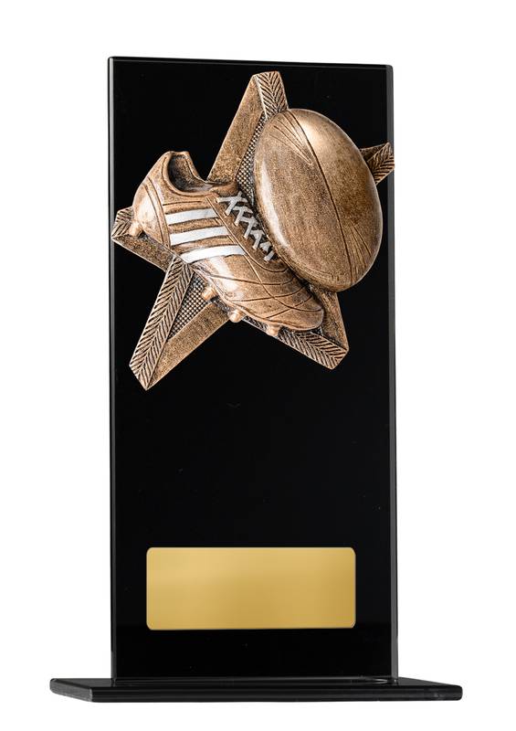 Rugby Glass Trophy 160mm