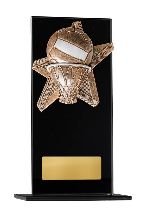 Netball Glass Trophy 160mm