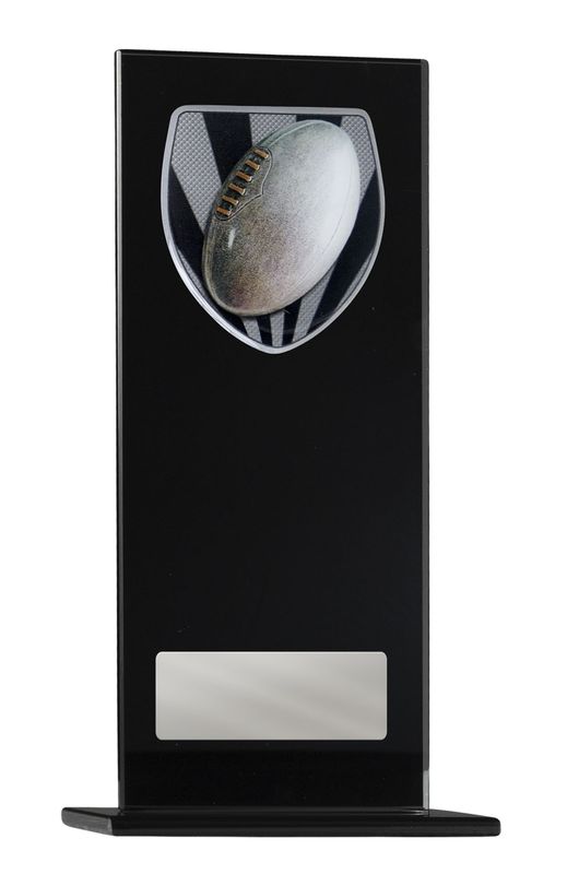 Aussie Rules Glass Trophy 180mm