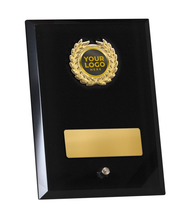 Black Glass with Trim Glass Award 205mm
